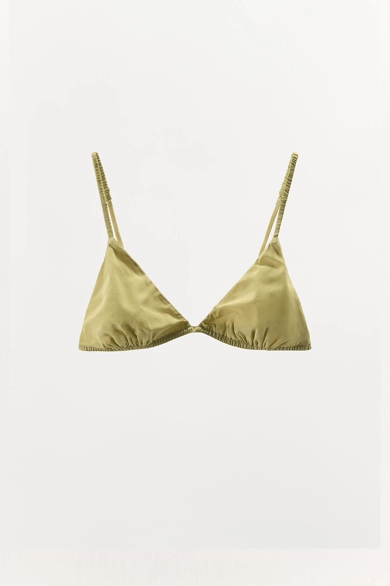SILK TRIANGLE BRALETTE