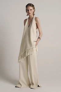 TOP HALTER À FRANGES ZW COLLECTION