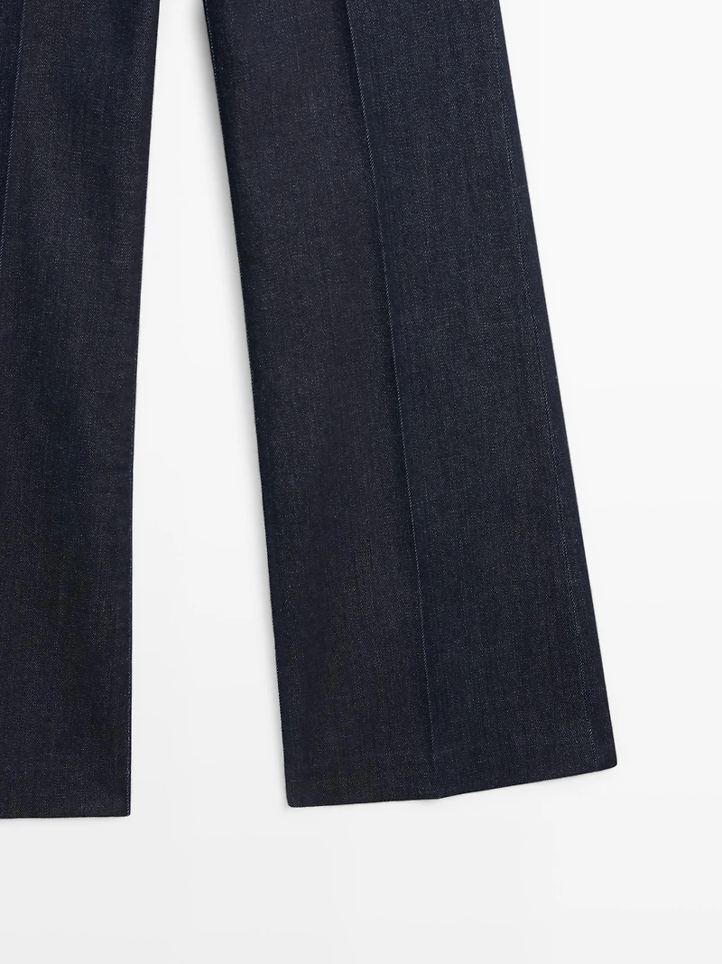 Jean flare taille haute