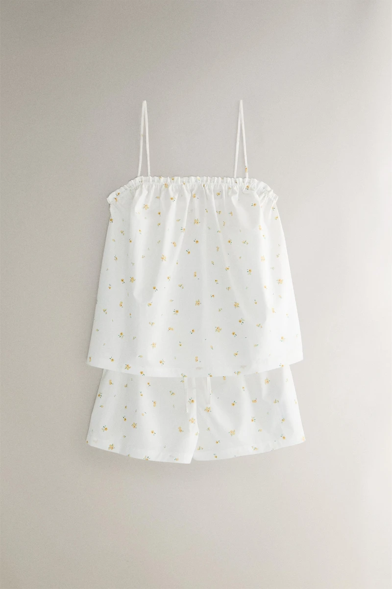 FLORAL COTTON SHORTS