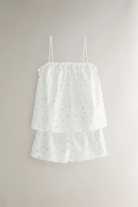 FLORAL COTTON SHORTS