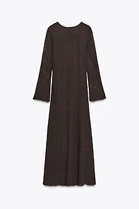 ROBE MIDI CROCHET GARNITURE