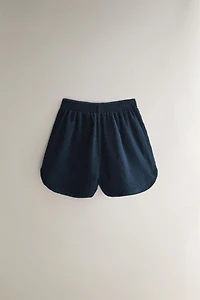 SHORT DE PLAGE EN COTON ÉPONGE