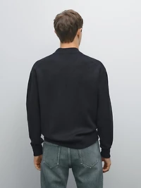 Cardigan style bomber