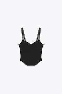 JACQUARD CORSET TOP