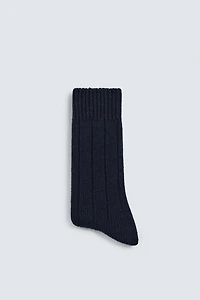 CHAUSSETTES CÔTELÉES EN MÉLANGE DE LAINE AARON LEVINE X ZARA