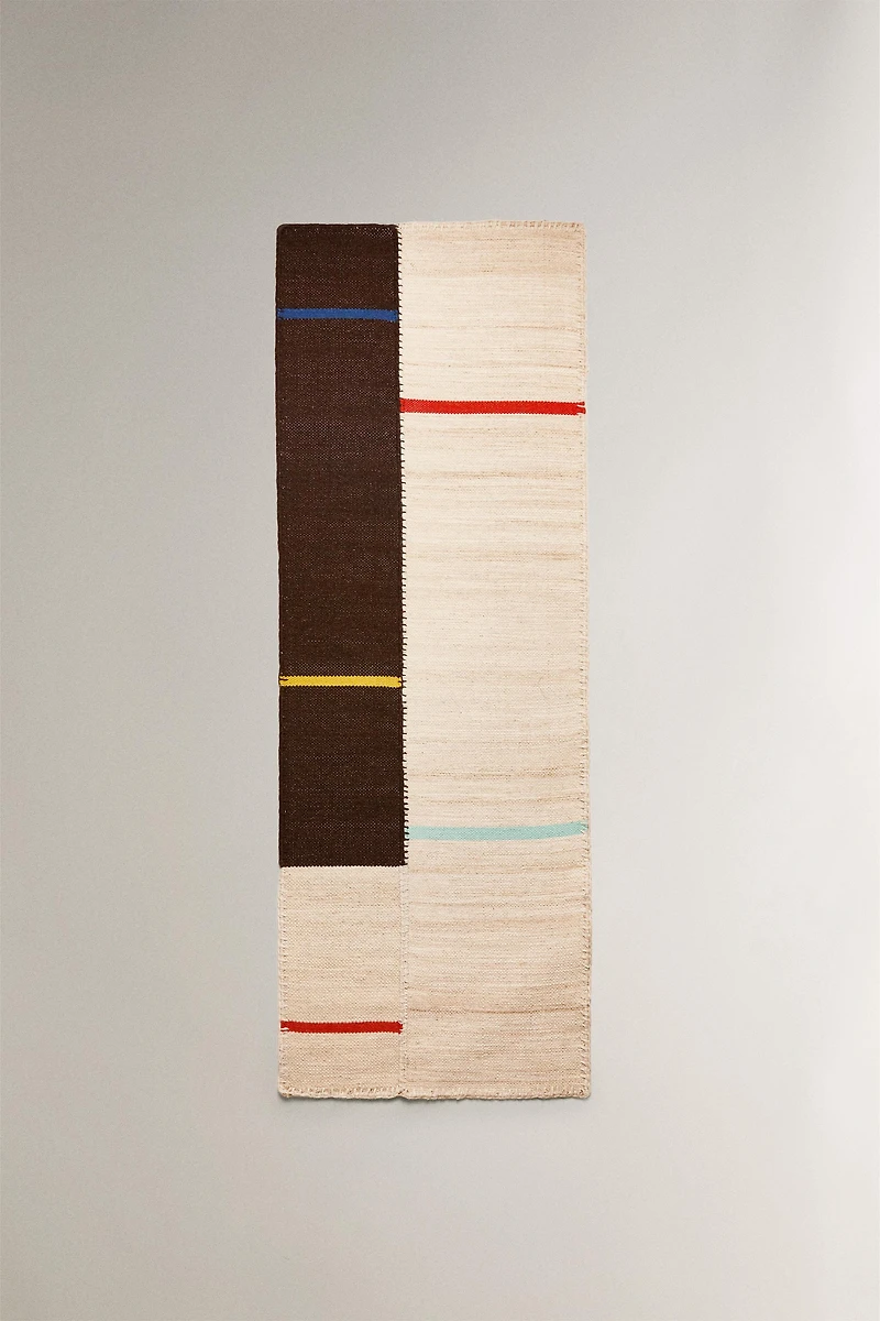 WOOL AREA RUG STITCHING X COLLAGERIE