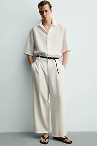 PANTALON FLUIDE À PLIS LATÉRAUX