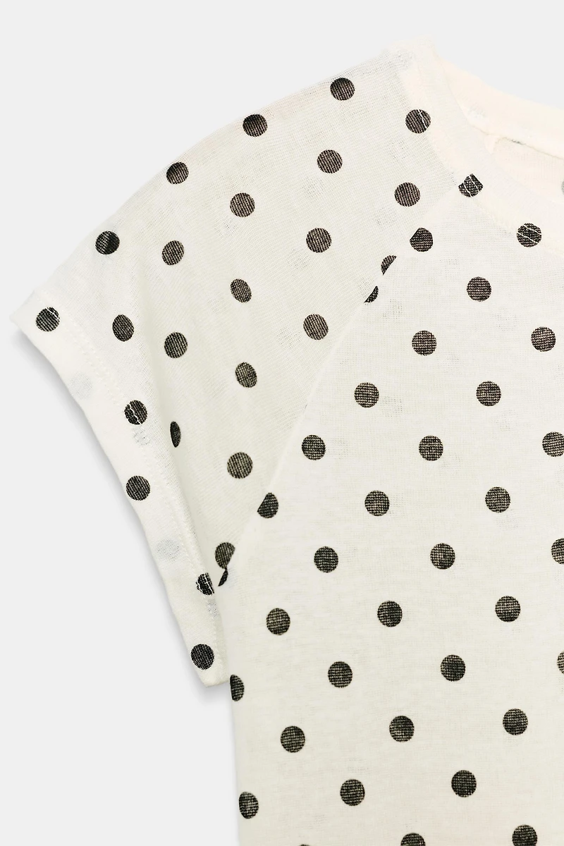 SUPIMA® POLKA DOT SHORT SLEEVE T-SHIRT