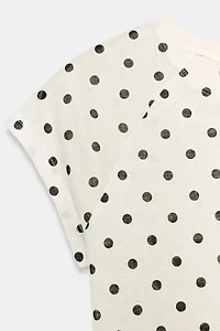 SUPIMA® POLKA DOT SHORT SLEEVE T-SHIRT