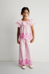 EMBROIDERED FLORAL SHIRT