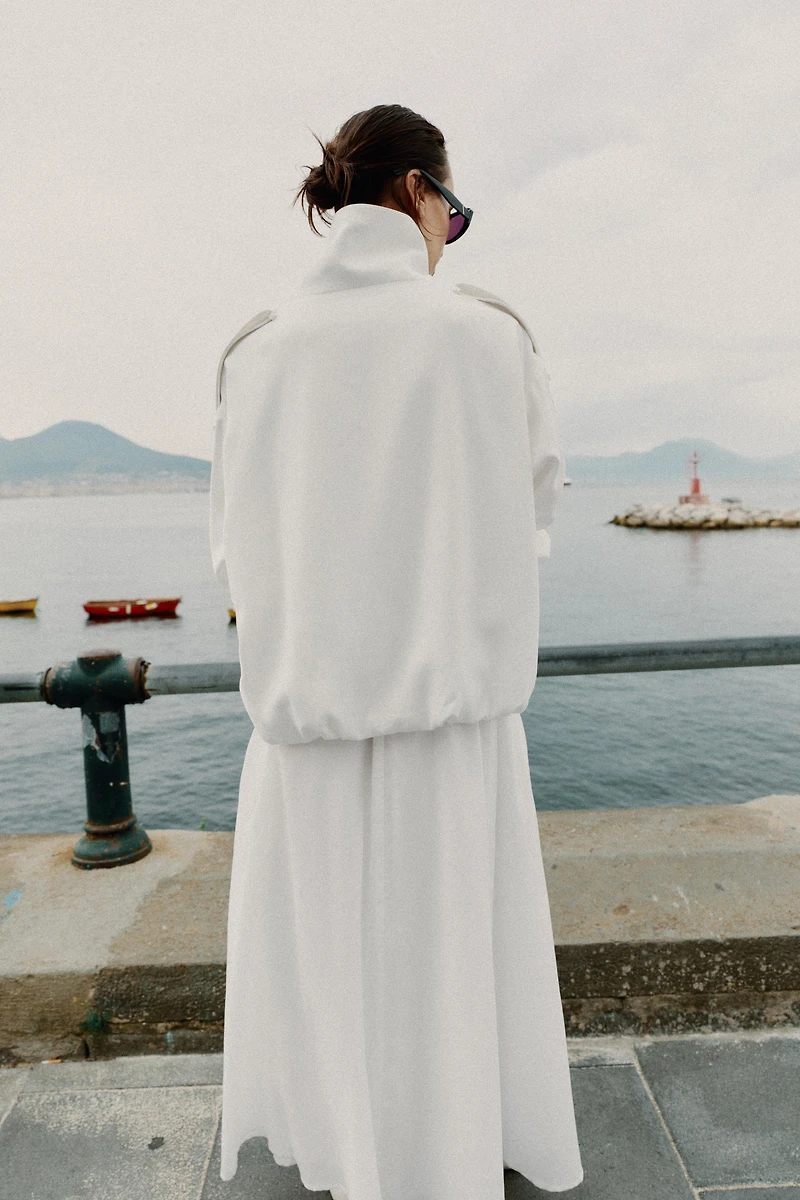 HIGH COLLAR BOMBER JACKET