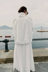 HIGH COLLAR BOMBER JACKET