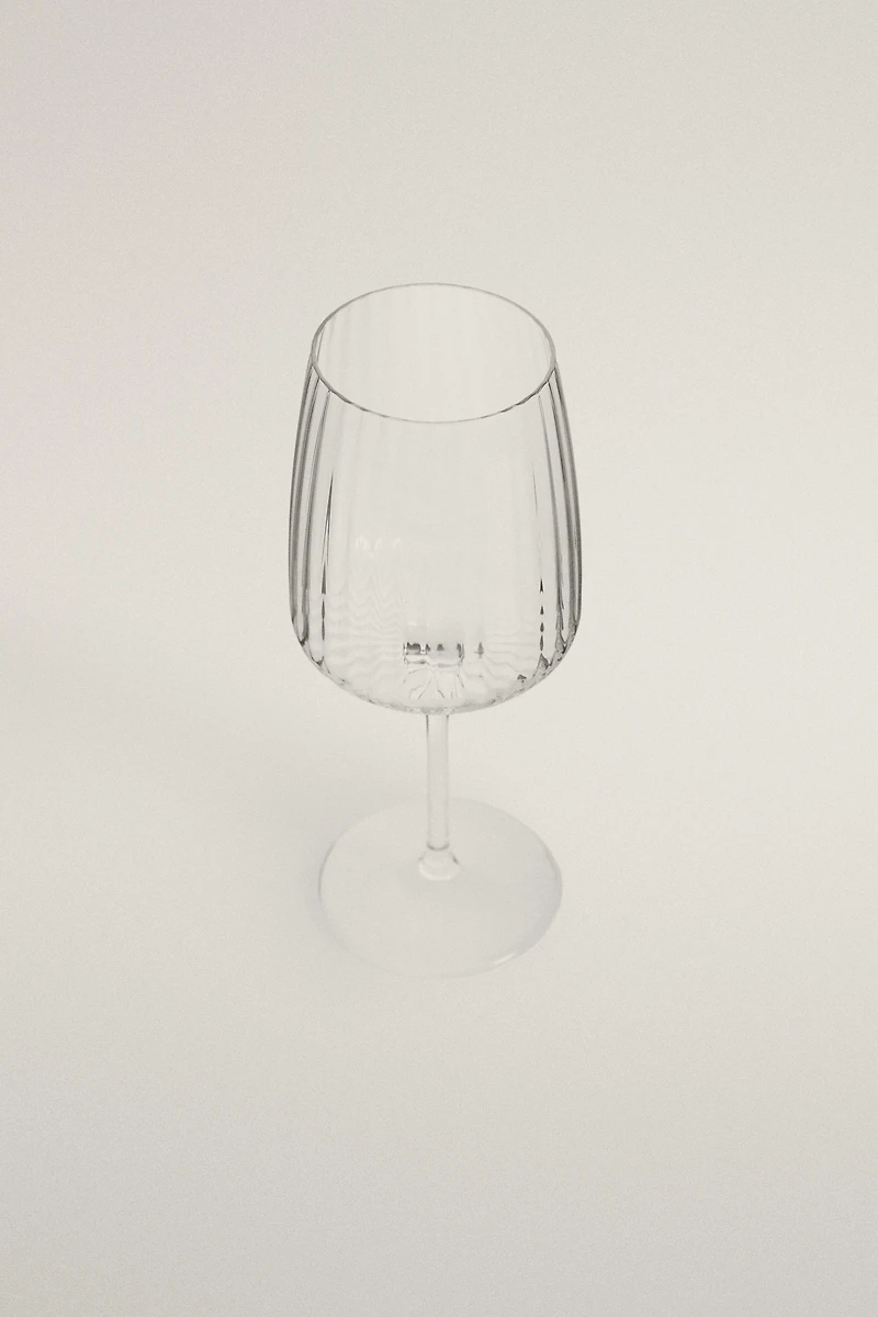 GLASS WITH LINES
