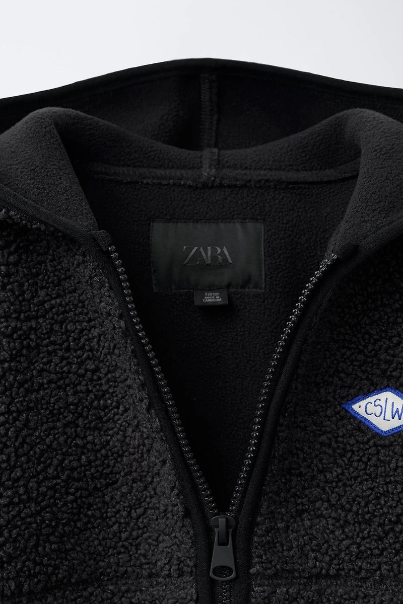 HOODED FLEECE JACKET