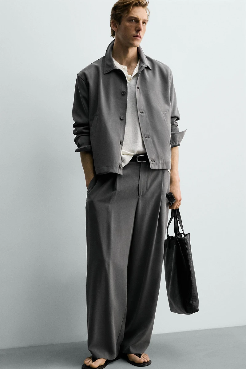 PANTALON FLUIDE À PLIS