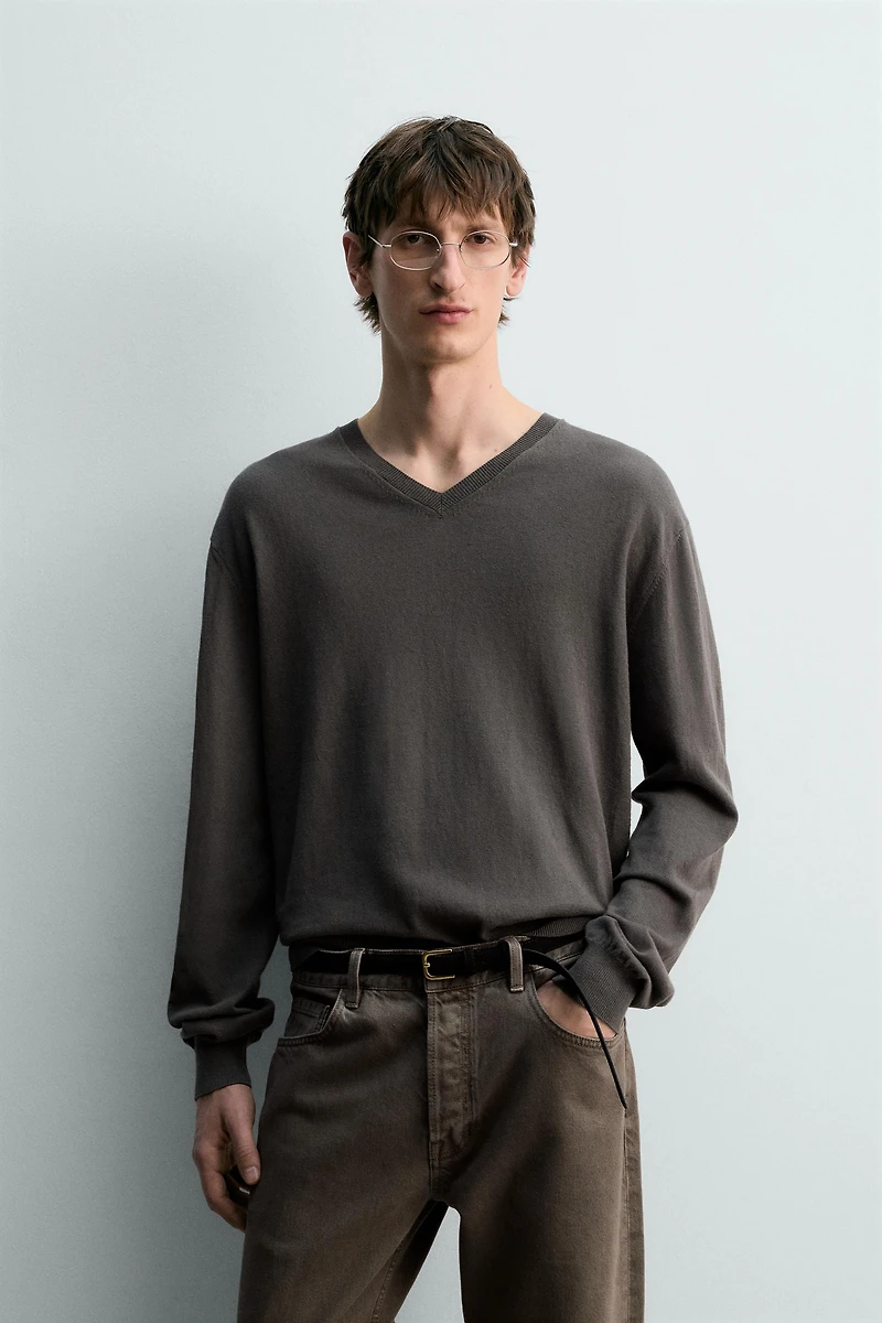 LIGHTWEIGHT COTTON-LINEN JUMPER