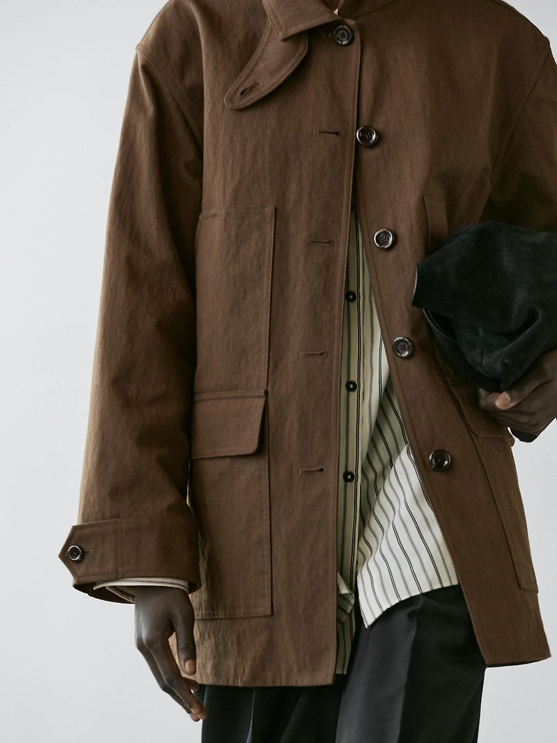 Veste coton avec poches