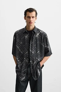 RELAXED FIT SATIN SHIRT