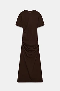 LONG DRAPED DRESS