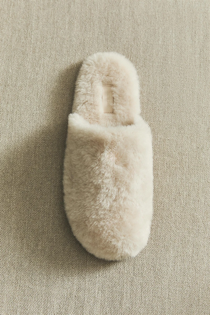 FAUX FUR MULE SLIPPERS