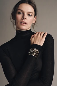 BEADED METAL BRACELET