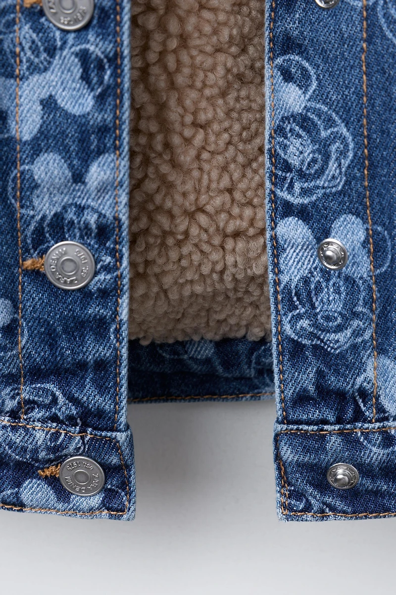 MINNIE MOUSE © DISNEY FLEECE TRIM DENIM JACKET