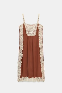 ZW COLLECTION LACE STRAP DRESS