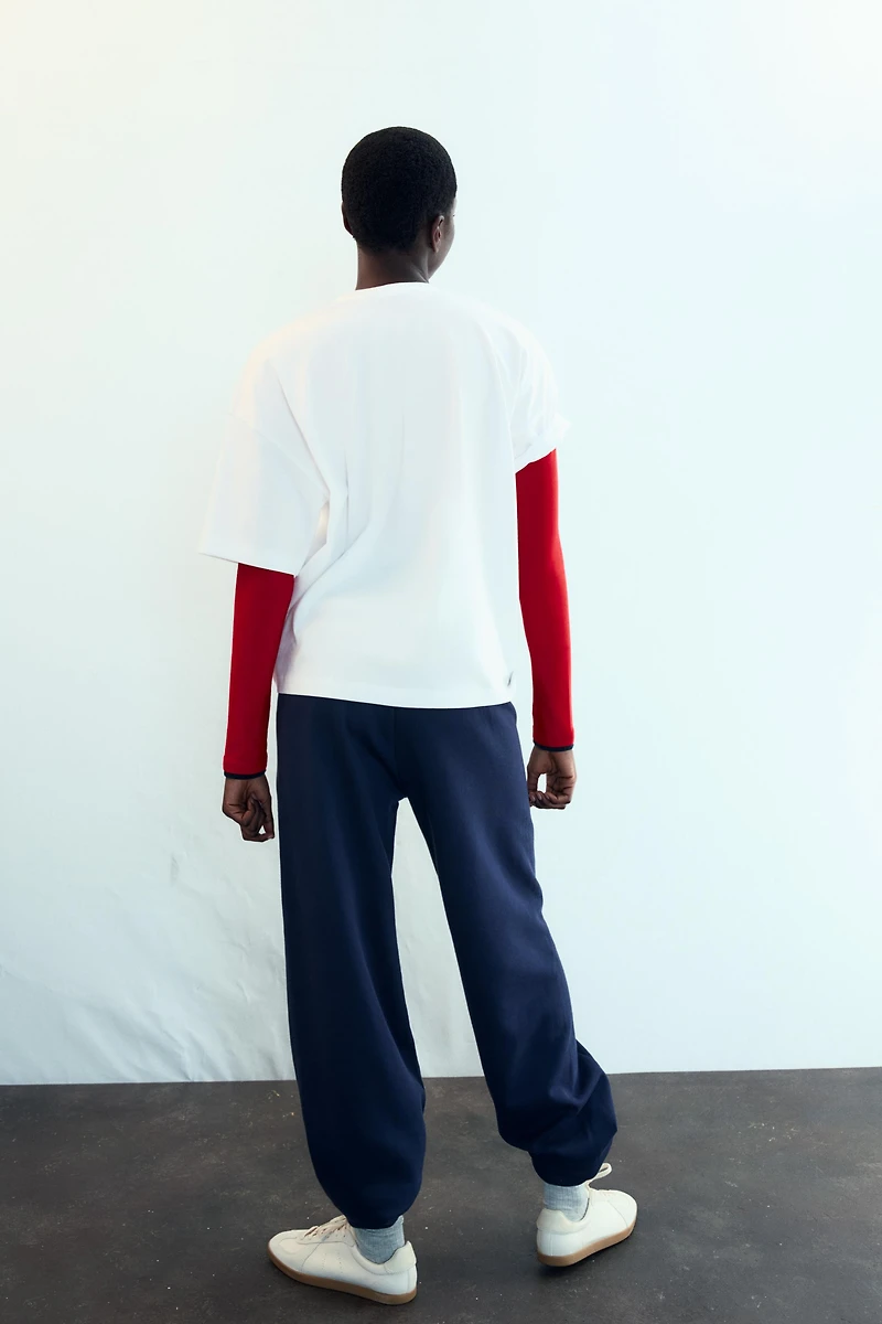 SHORT SLEEVE TEXT T-SHIRT