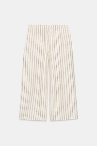STRIPED WIDE LEG PANTS