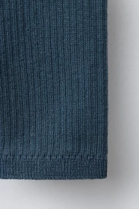 RIBBED BUTTON LEGGINGS