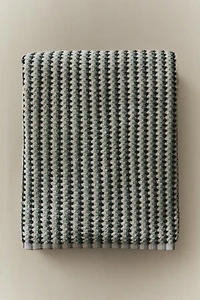 SERVIETTE DE BAIN JACQUARD GÉOMÉTRIQUE