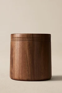 WOODEN UTENSIL JAR