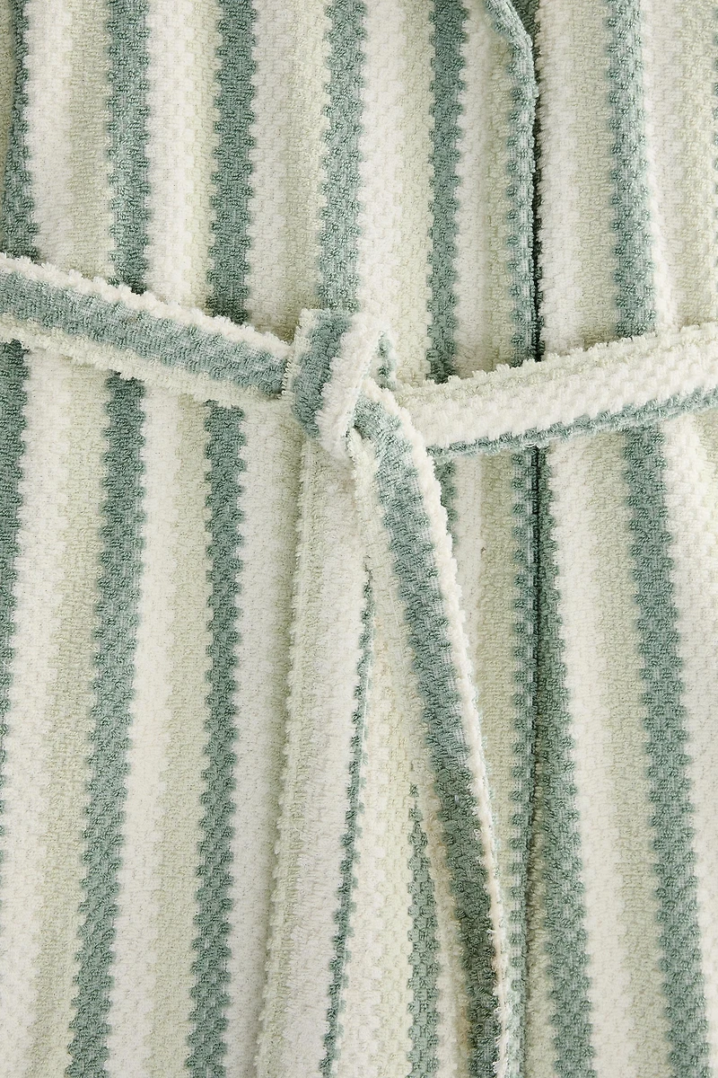 GEOMETRIC JACQUARD BATHROBE