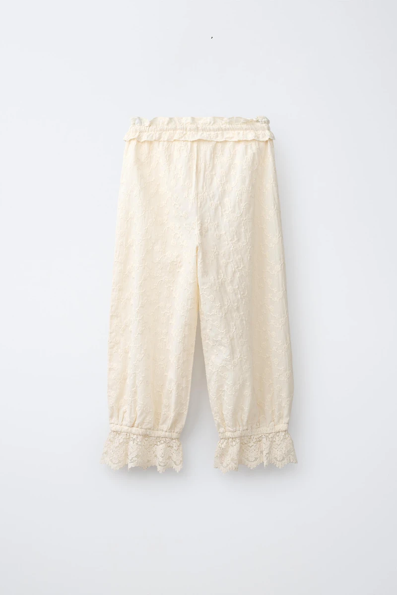 EMBROIDERED BLOOMER PANTS