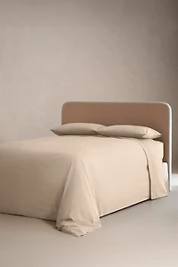 PERCALE COTTON FITTED SHEET | 11.8" THICK ( THREAD COUNT
