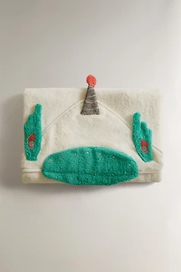 SPACE HOODED BABY TOWEL