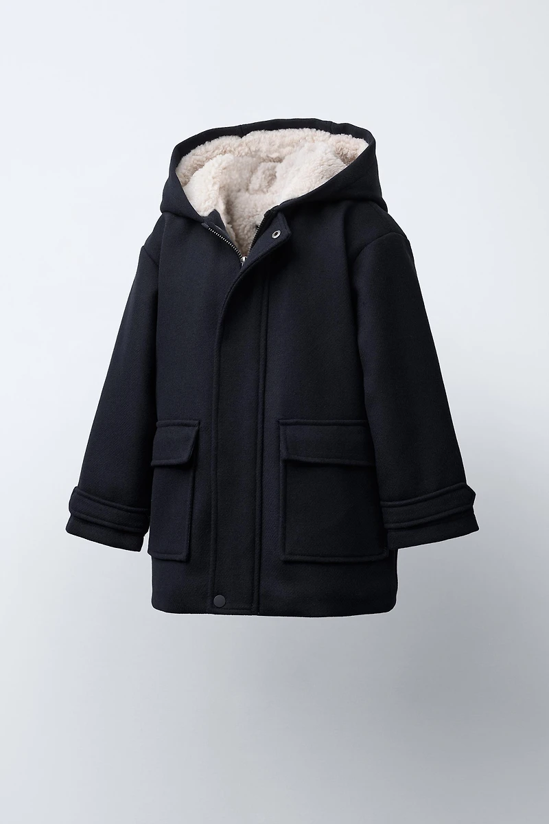 DUFFLE-COAT DOUBLURE EFFET MOUTON