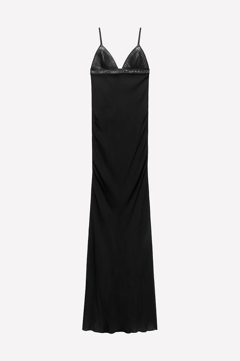 LEATHER COMBINED DRESS LUDOVIC DE SAINT SERNIN x ZARA