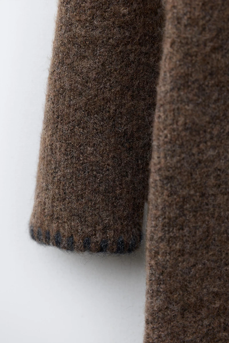 KNIT JUMPSUIT WITH CONTRAST DETAILS