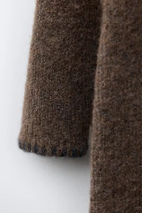 KNIT JUMPSUIT WITH CONTRAST DETAILS