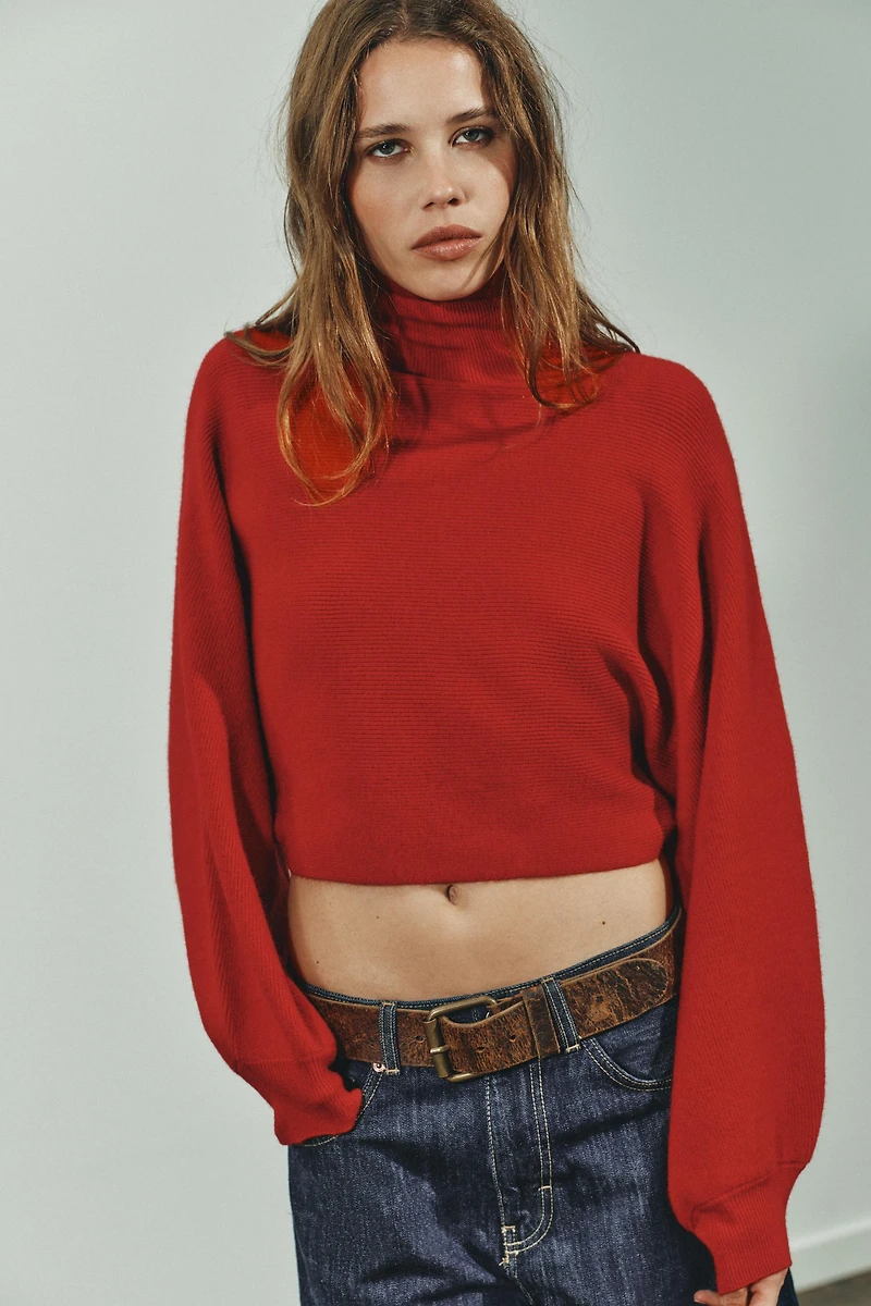 WIDE SLEEVE KNIT JUMPER