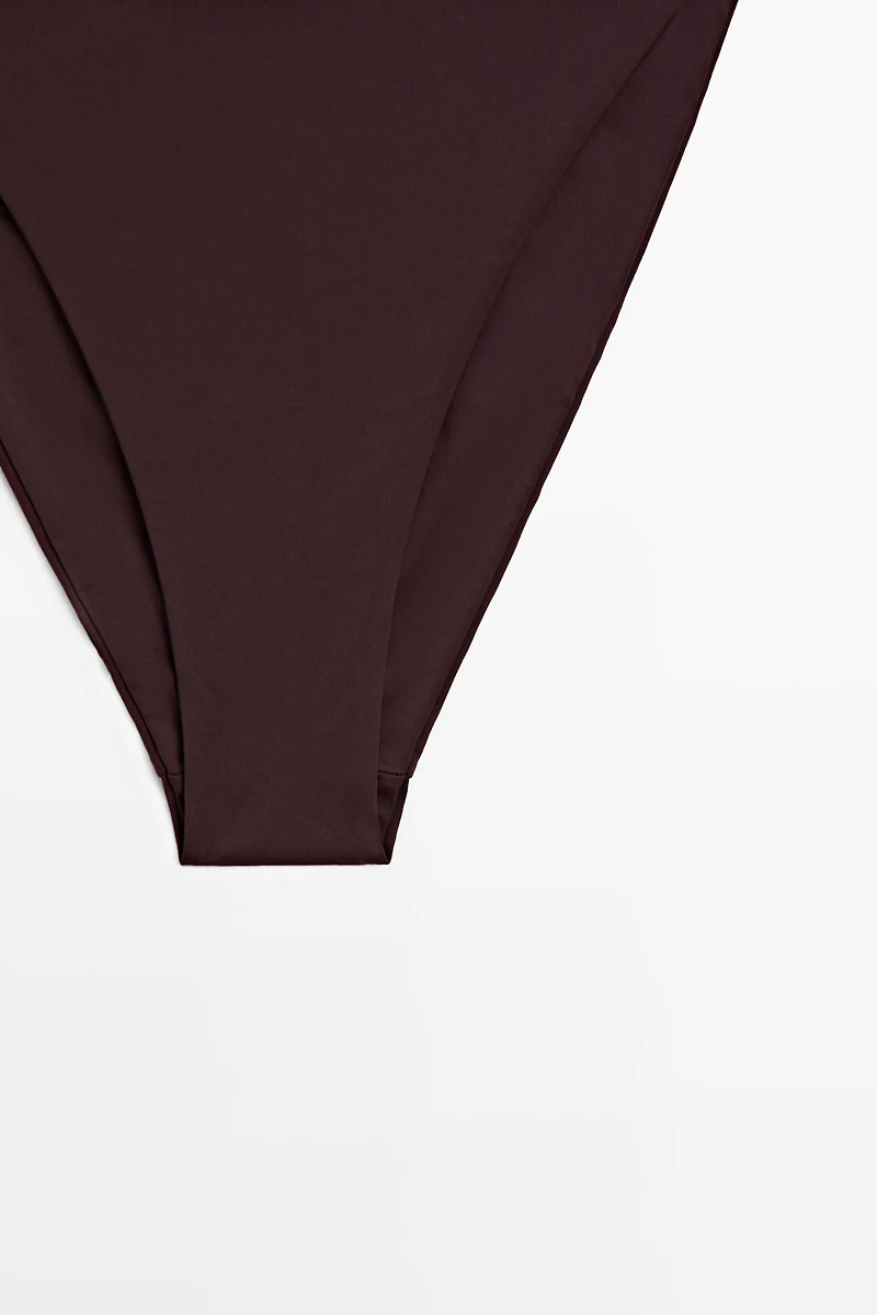 Bas de bikini à nouer contrastant