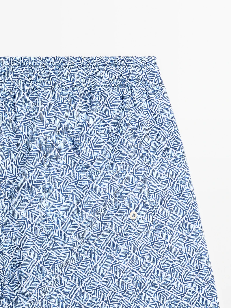 Short de bain imprim