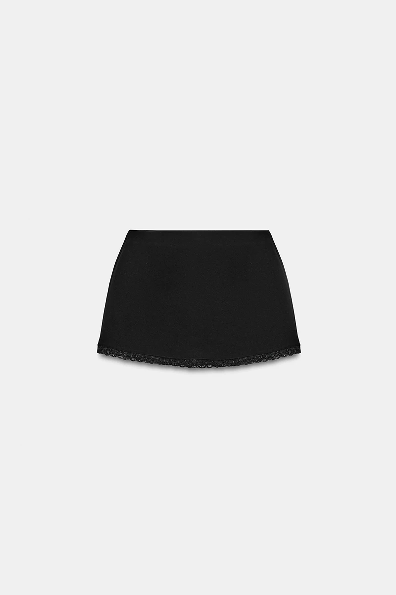 STRETCH LACE MINI SKIRT