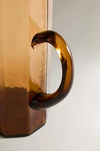 HAMMERED GLASS PITCHER