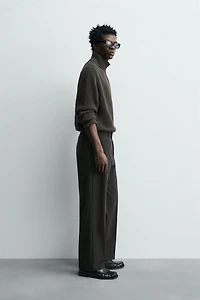 PANTALON REGULAR FIT EN FLANELLE