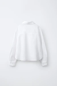PLAIN LINEN BLEND SHIRT
