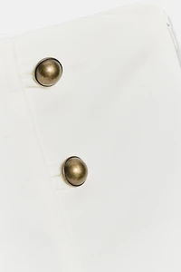 BUTTON MINI SHORTS