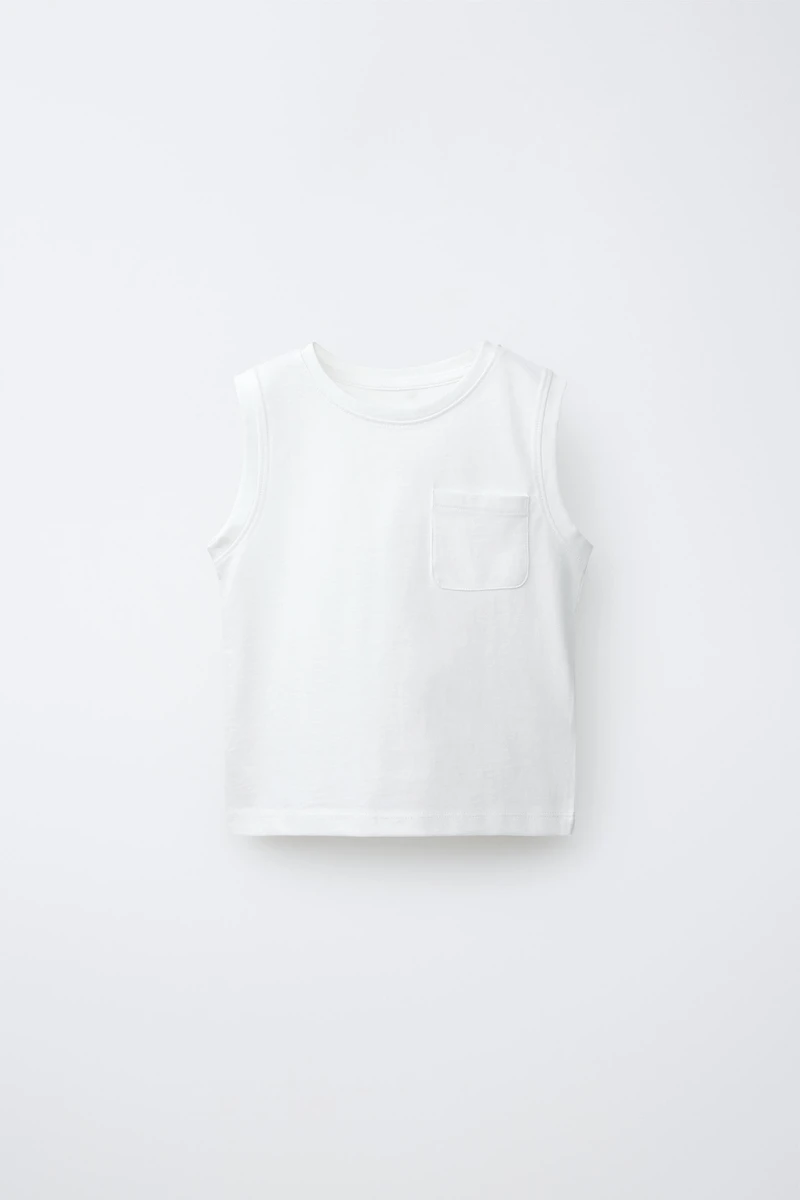 PLAIN POCKET T-SHIRT